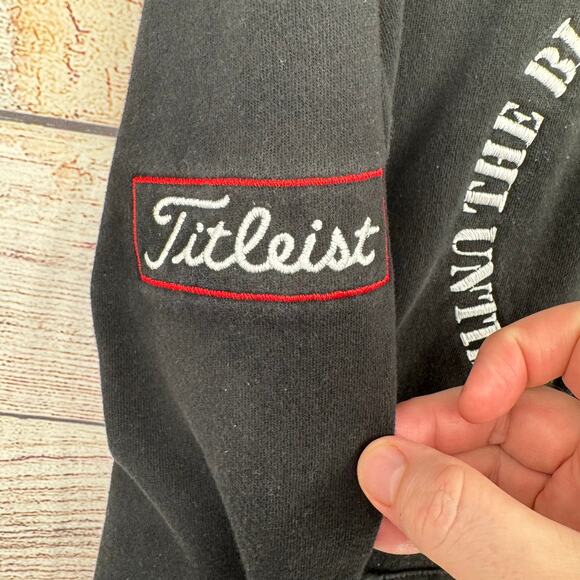 Emar Titleist The Black Tees Skull Hoodie Adult XL Black Embroidered Golf - Picture 4 of 10